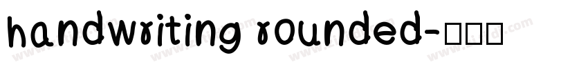 handwriting rounded字体转换